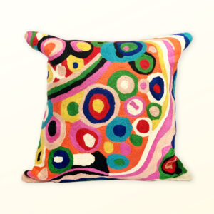 Better World Arts Wool cushion. Design by Andrea Adamson