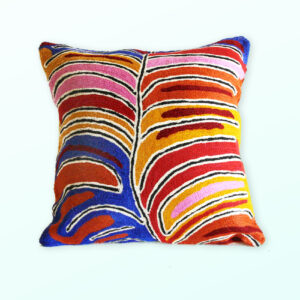 Better World Arts Wool cushion 30cm. Design by Betsy Napangardi Lewis