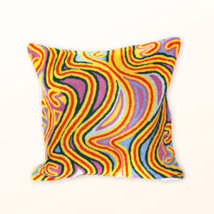Better World Arts Wool cushion 30cm. Design by Liddy Napanangka Walker