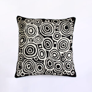 Better World Arts Wool cushion 40cm. Design by Nelly Patterson