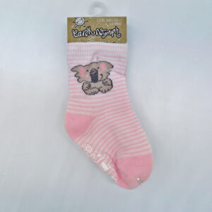 Earth Nymph baby socks pink