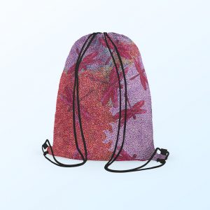 Drawstring backpack - Sheryl Burchill Pink