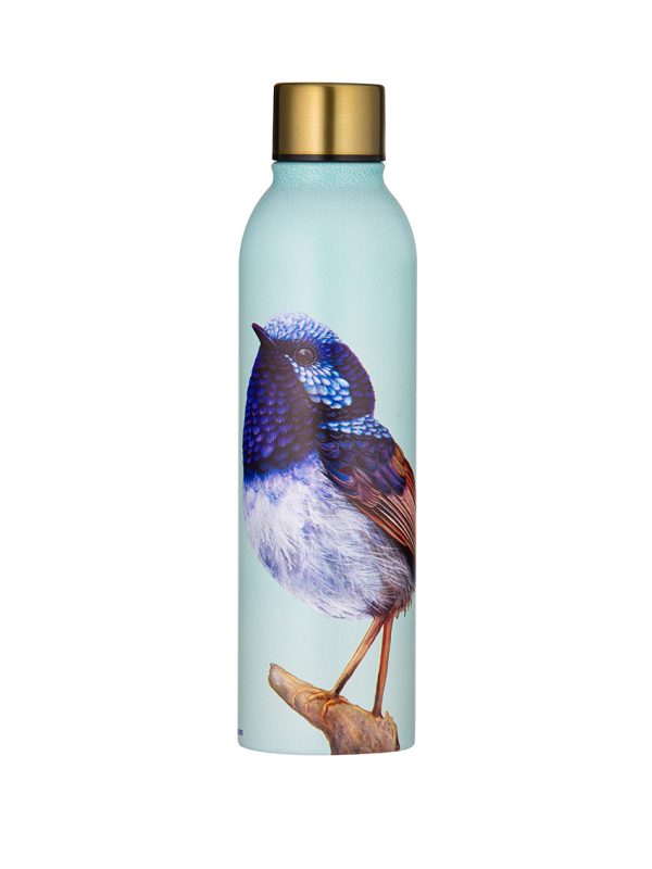 Ashdene Modern Birds Blue Wren drink bottle