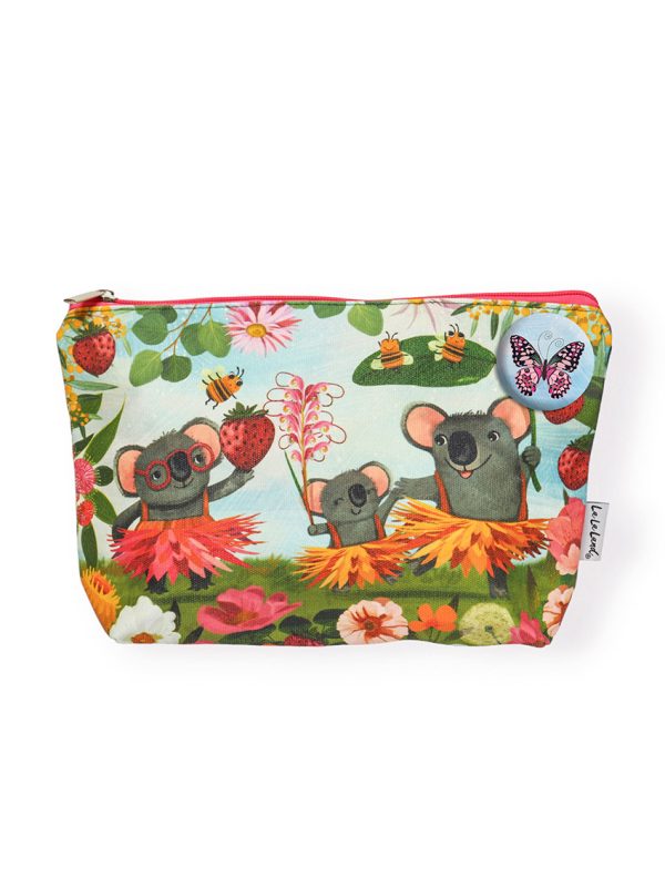 Bush Party zipper travel pouch