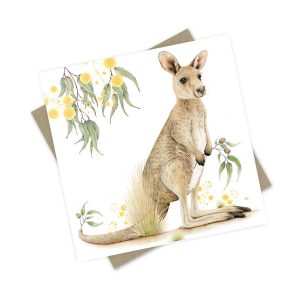 Kangaroo Greeting card and envelope