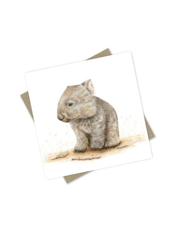 Wombat Greeting card and envelope