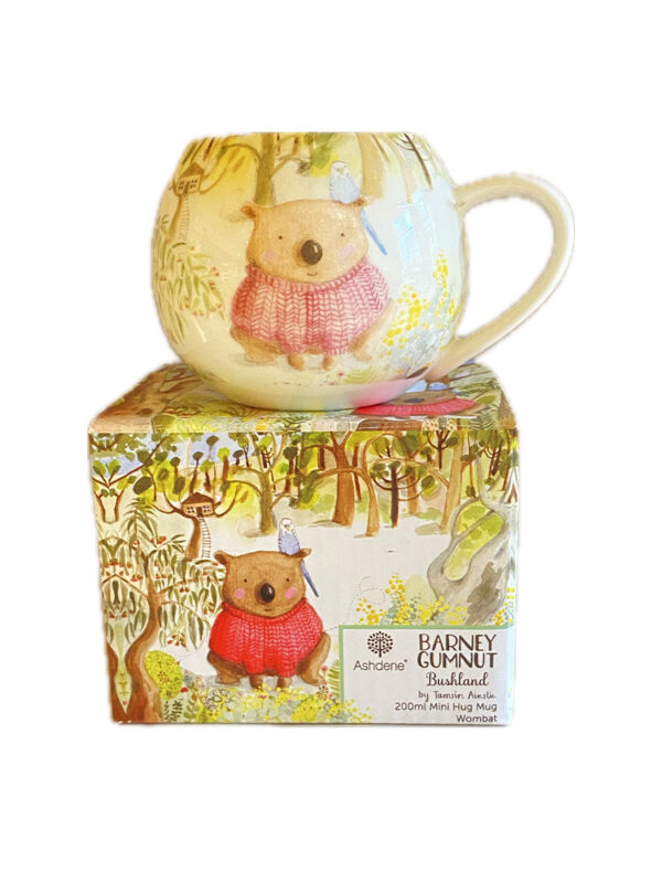 Barney Gumnut Bushland Wombat mug and gift box