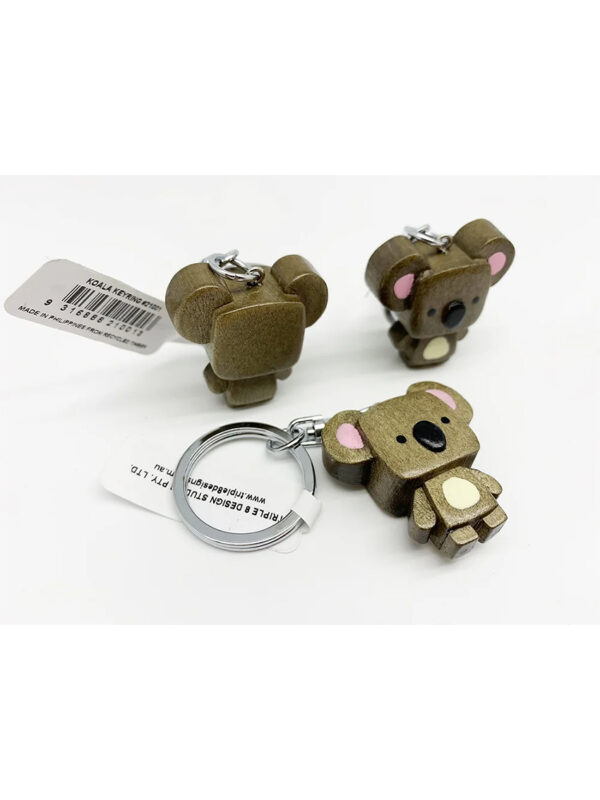 Koala Cube Head Keyring