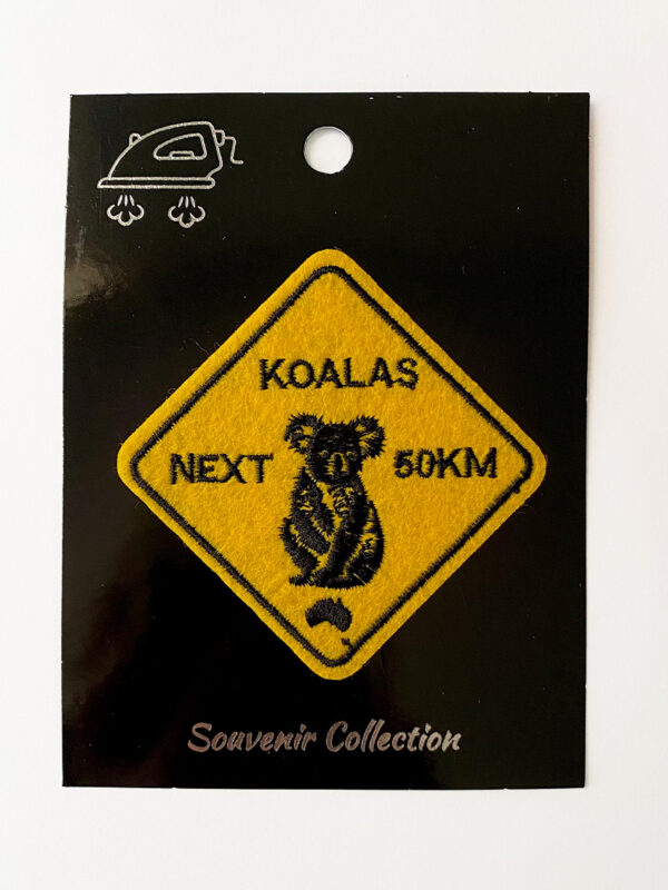 Koala Road Sign Patch