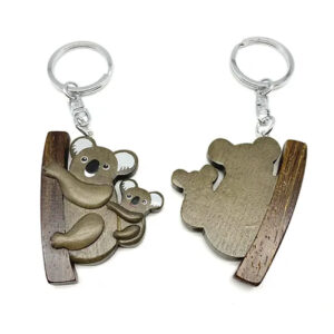 Wooden Koala Keyring