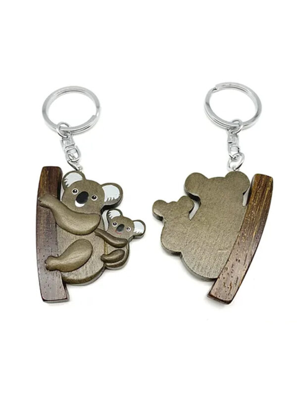 Wooden Koala Keyring