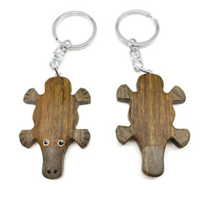 Wooden Platypus Keyring